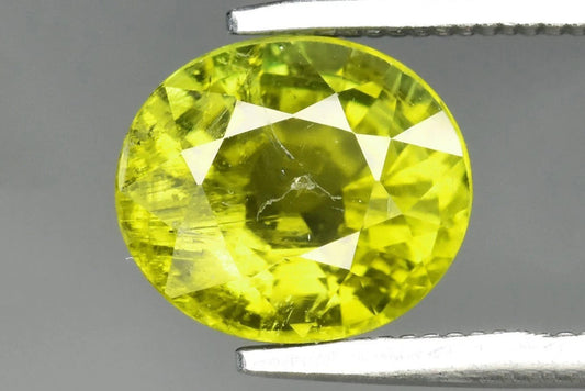 Natural Green Tourmaline 1.76ct Oval Cut 7.7x6.8mm