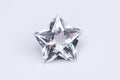 Естествен бял топаз 1.52ct fancy шлифовка звезда, единичен камък за бижута