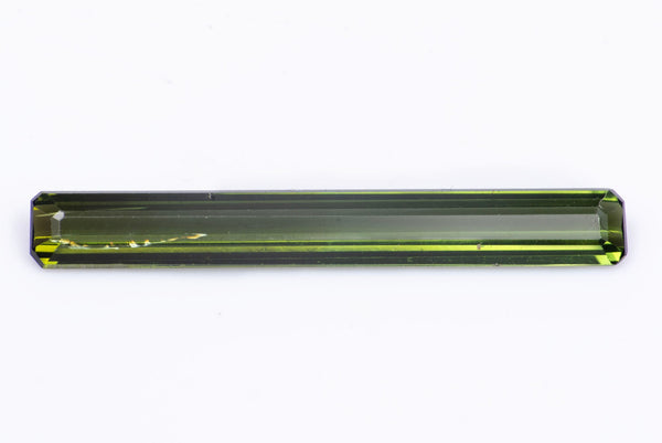 Естествен верделит (зелен турмалин) 1.36ct VS багета шлифовка
