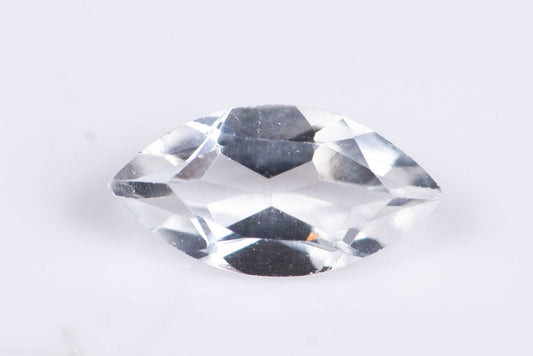 White topaz 0.68ct 8x4mm marquise cut