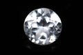 Естествен бял топаз 0.95ct 6mm кръгла шлифовка, единичен камък за бижута