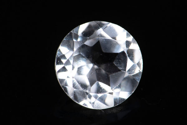 Natural White Topaz 0.97ct 6mm Round Cut