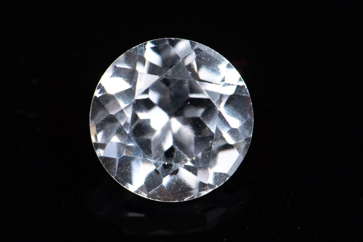 Natural White Topaz 0.98ct 6mm Round Cut #2