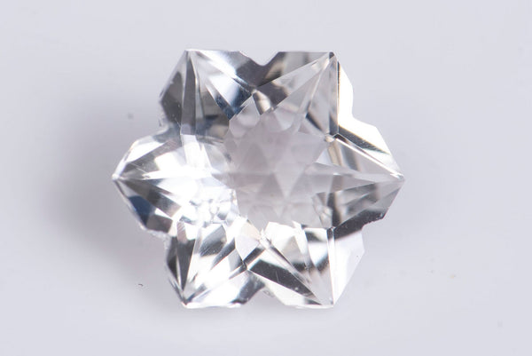 Natural White Topaz 1.57ct VVS Fancy Snowflake Cut