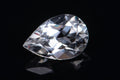 Естествен бял топаз 1.58ct VVS капковидна шлифовка, единичен камък за бижута
