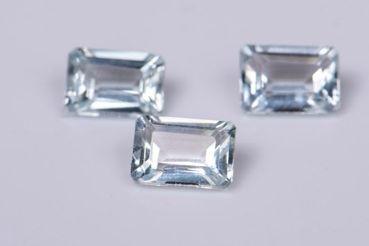 White topaz 7x5mm - price for 1 piece