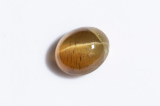 Yellow cat's eye apatite 3.79ct oval cab