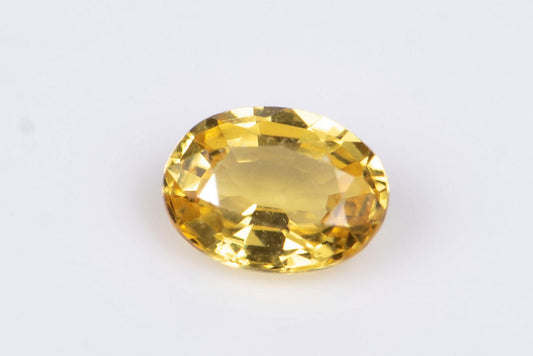 Yellow sapphire 0.18ct oval cut
