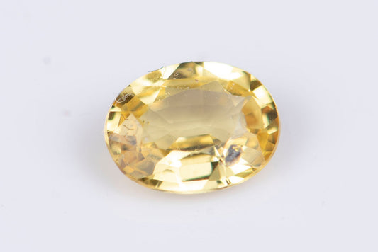 Yellow sapphire 0.36ct oval cut
