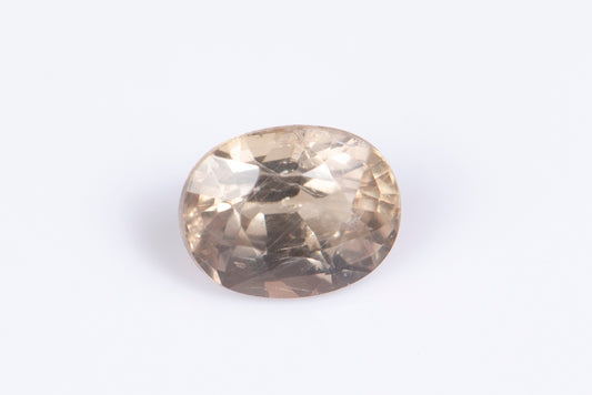 Yellow sapphire 0.98ct untreated fluorescent oval cut