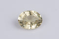 Естествен жълт сапфир 0.41ct нетретиран, флуоресцентен, овална шлифовка, единичен камък за бижута